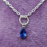 Blue Sapphire Initial Birthstone Necklace _20250613_051409_0002
