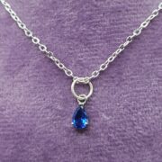 Blue Sapphire Initial Birthstone Necklace _20250613_051409_0003