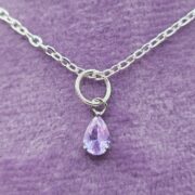 Rose Quartz Initial Birthstone Necklace _20250613_044810_0001