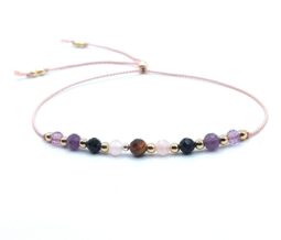 Silk Cord Gemstone Bracelets For Women