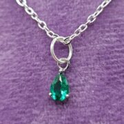 EMERALD Birthstone Initial necklace_20250613_054757_0001