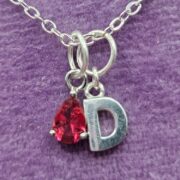 RUBY Birthstone Initial necklace_20250613_054231_0000