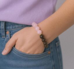 Rose Quartz & Smokey Quartz Bracelet
