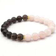 Rose Quartz & Smokey Quartz Bracelet