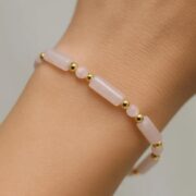 Rose Quartz Stretch Bracelet for Women