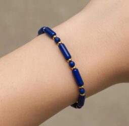 Lapis Lazuli Stretch Bracelet – Handmade Gemstone Jewelry for Wisdom & Inner Peace