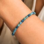 Rare blue-green AAA Kyanite bracelet for women