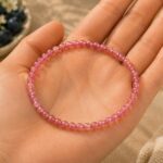 Pink tourmaline bracelet