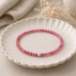 Pink tourmaline bracelet