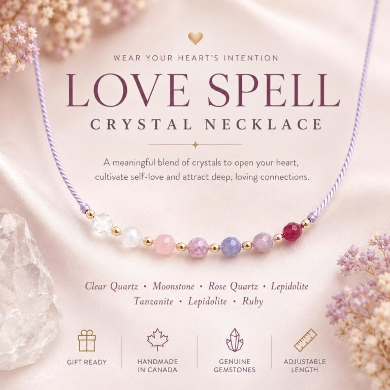 Love Spell Silk Cord Gemstone Necklace