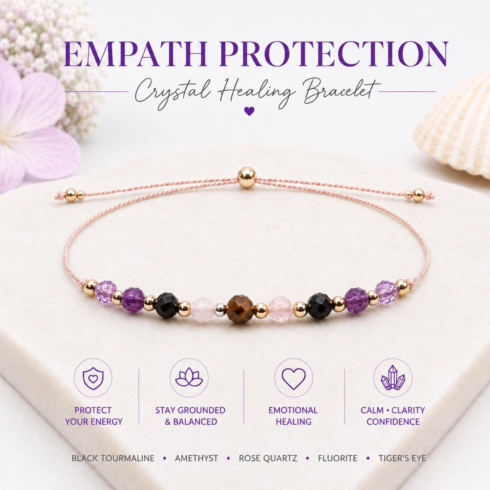 Empath Protection Silk Cord Bracelet