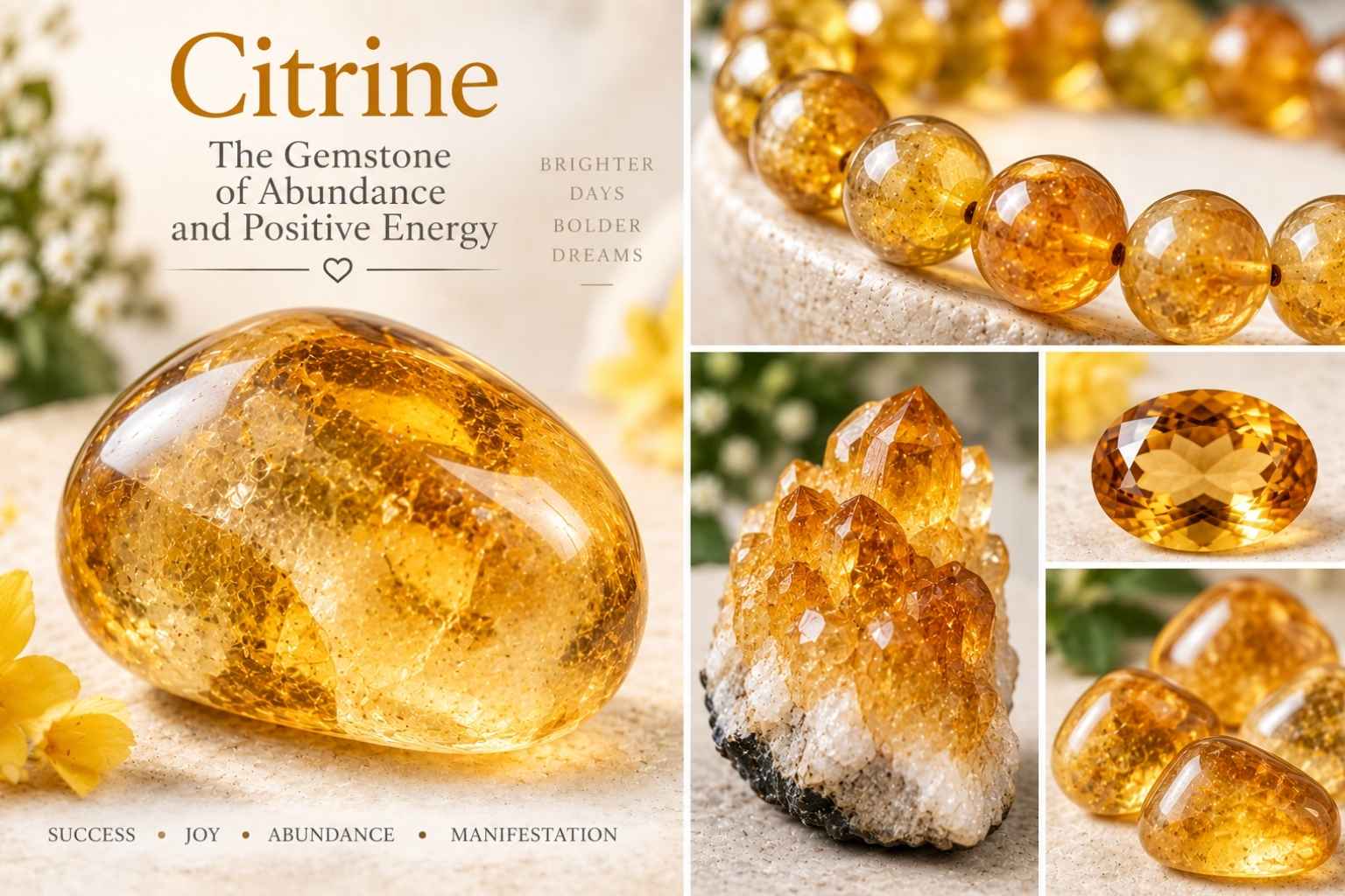 Citrine Gemstones infographic