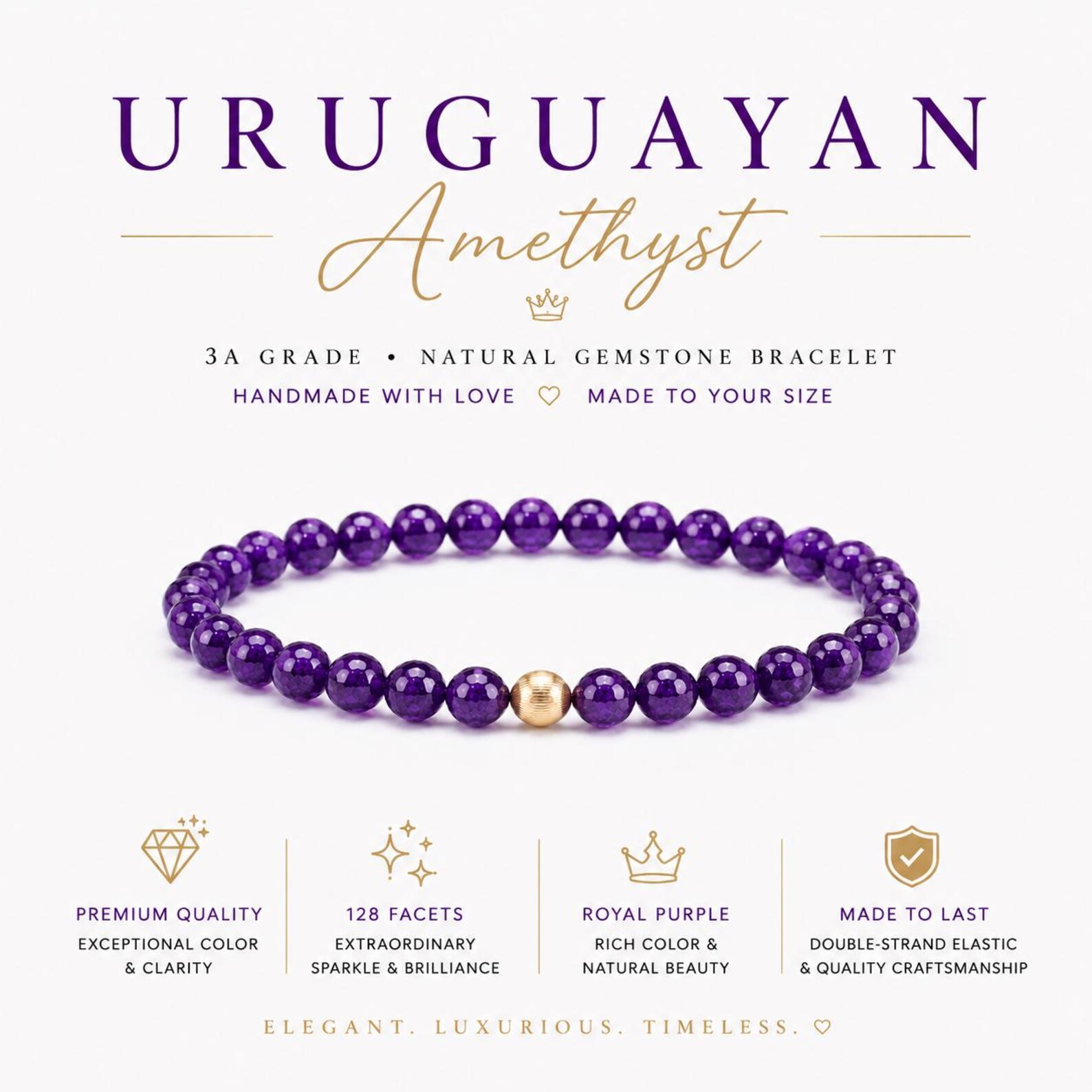 Uruguayan Amethyst bracelet